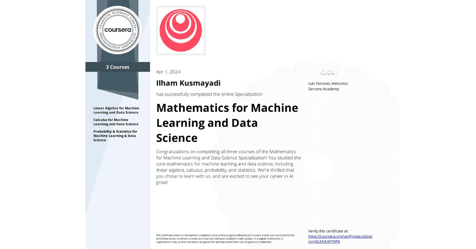 Mathematics for Machine Learning